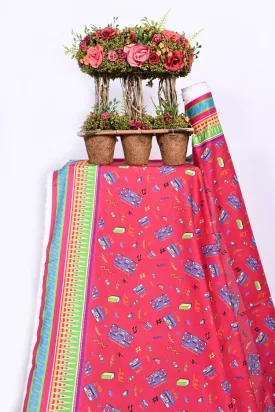 1-PC Kurti Unstitched Cambric Lawn