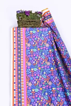 1-PC Kurti Unstitched Cambric Lawn