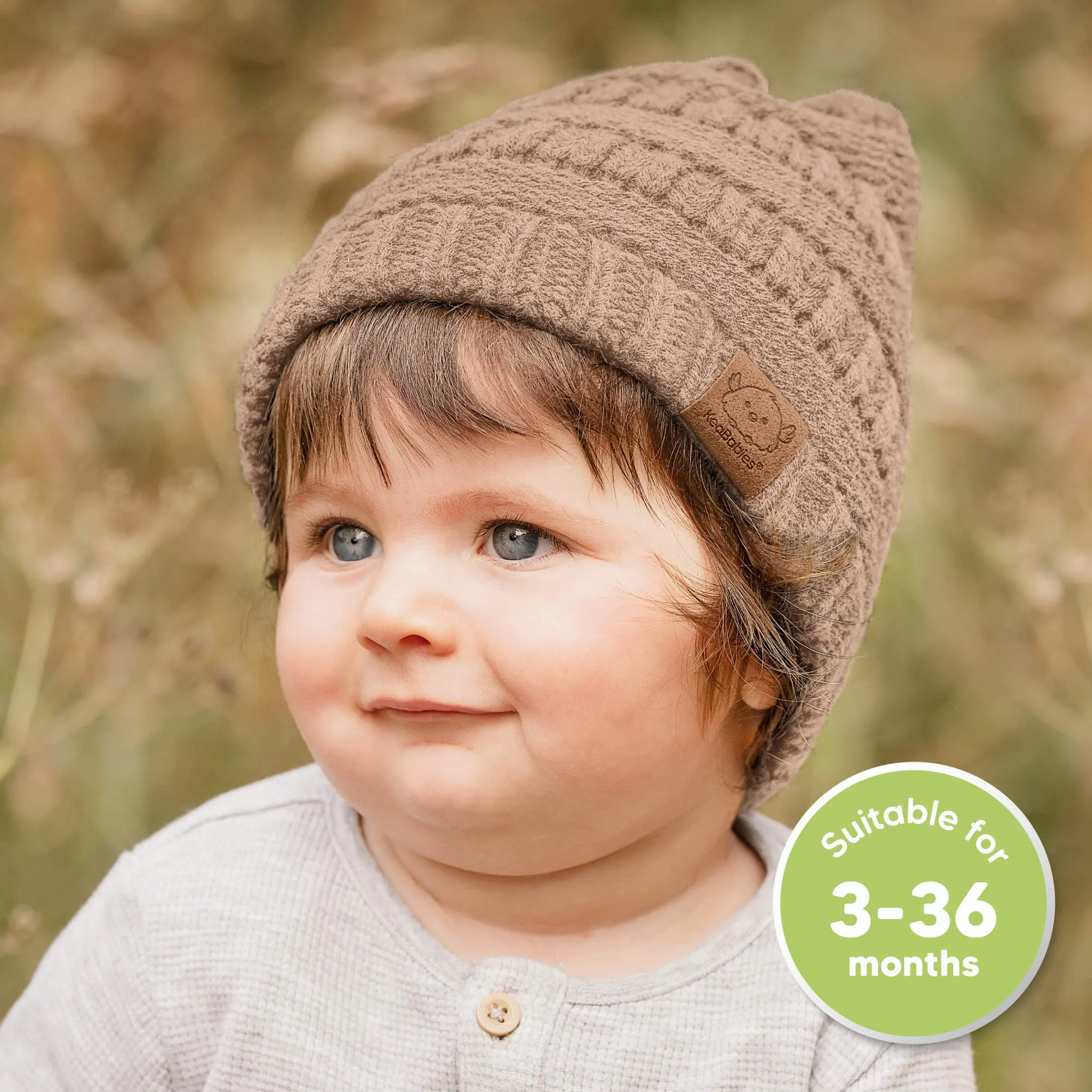 3-Pack Warmzy Baby Beanies (Dune, M)