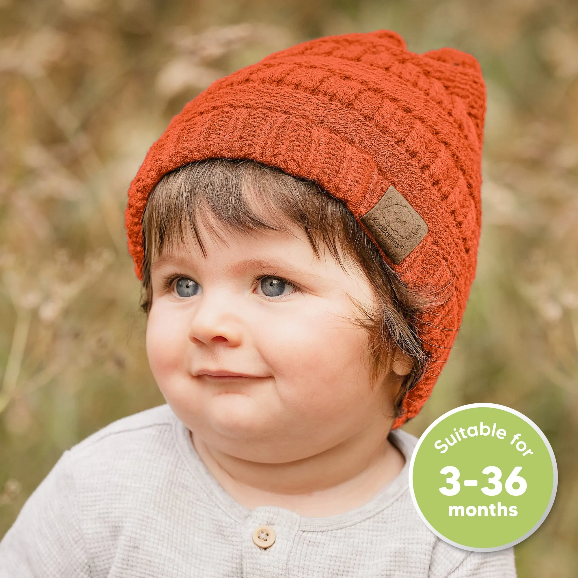 3-Pack Warmzy Baby Beanies (Ember, M)