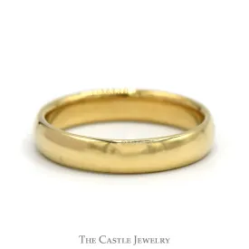 5mm Polished Comfort Fit Wedding Band in 14k Yellow Gold