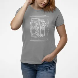 AMIGOS CAMERA COMMUNITY PRINTED TSHIRT - GREY