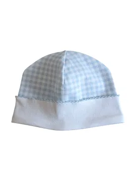 Baby Boy's "Blue Checks" Pima Cotton Hat