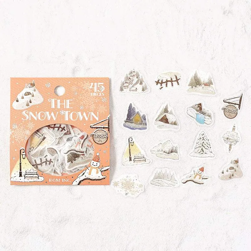 BGM Foil Stamping Winter Limited Edition Flake Seal - Snowy Town