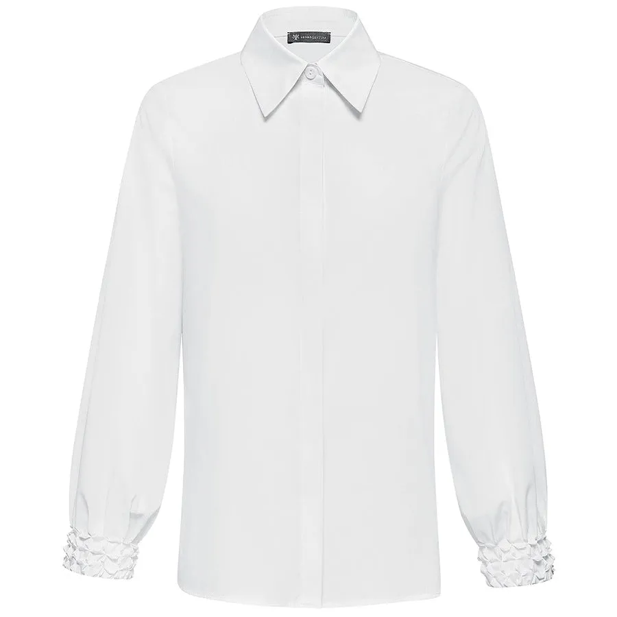 ELEGANT "IASMINA" BLOUSE IN WHITE