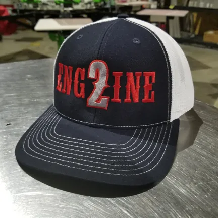 Engine Number Outlined Custom Hat - Snapback Trucker