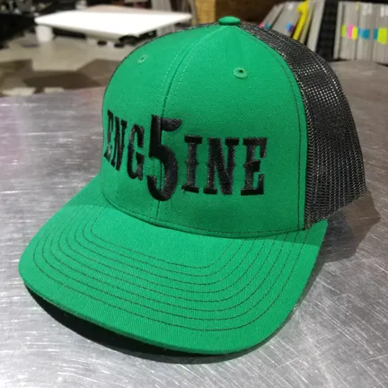 Engine Number Outlined Custom Hat - Snapback Trucker