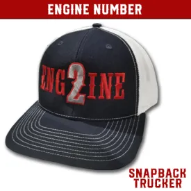 Engine Number Outlined Custom Hat - Snapback Trucker