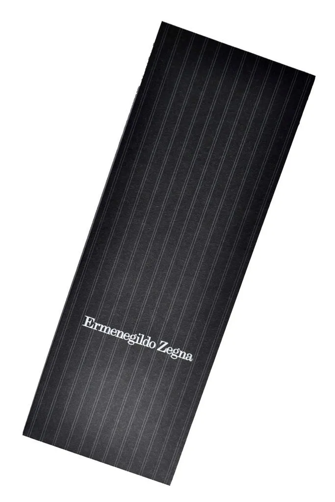 Ermenegildo Zegna Narrow Tie Dark Blue Gray SALE