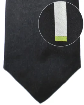 Gene Meyer Tie Black Gray Stripe Design FINAL SALE