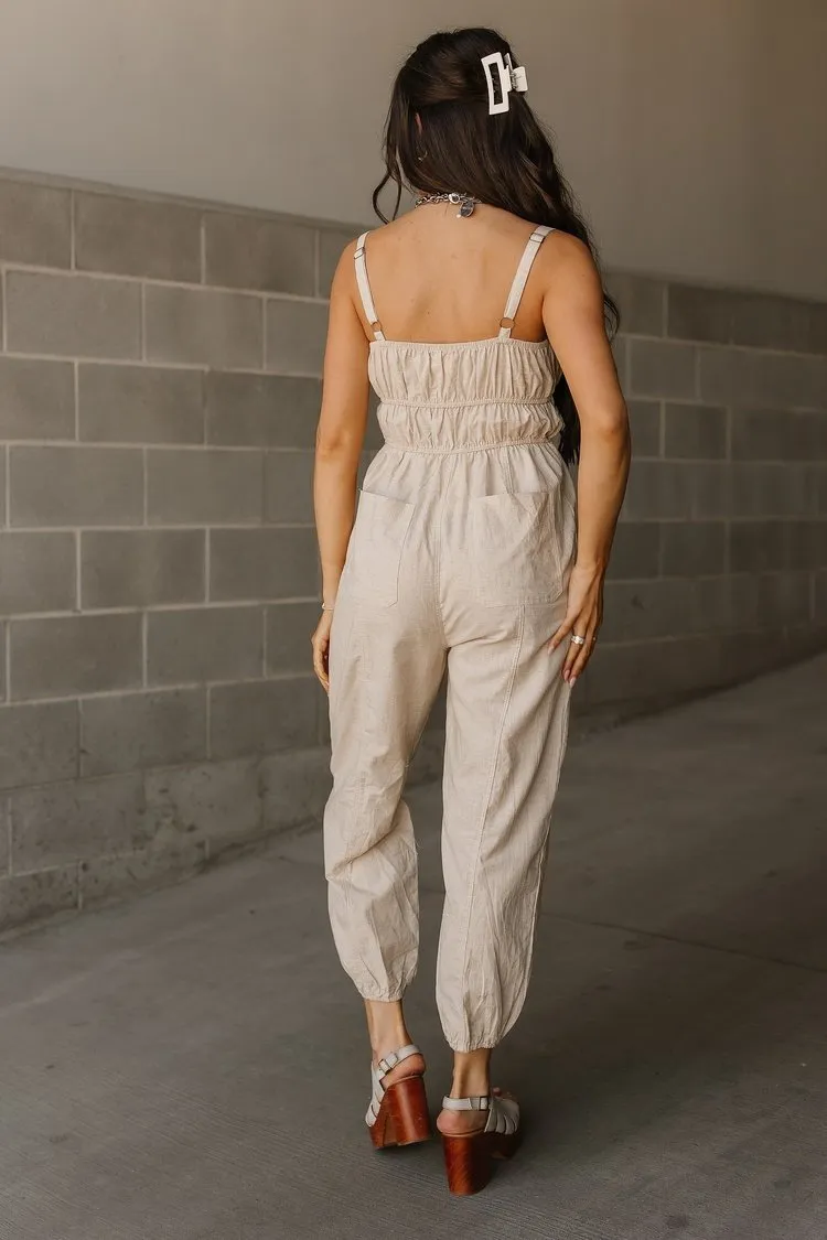 It's So Me Jumpsuit - Oatmeal