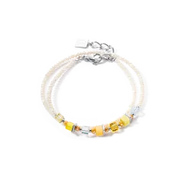 Joyful Colours Wrap bracelet silver yellow