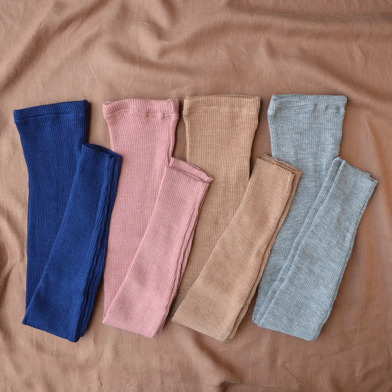 Lightweight Knitted Merino Rib Leggings (Kids 9-12y  / Women 8-12)