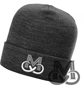 Mammoth "M" Heathered Knit Beanie | Charcoal Black