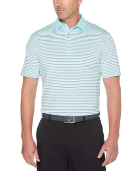 Mens 3-Color Stripe Polo