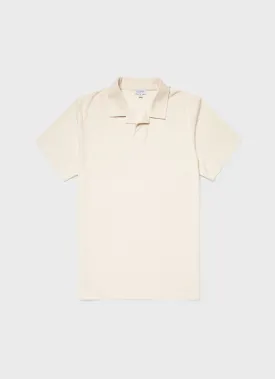 Men's Undyed Towelling Polo Shirt in Undyed