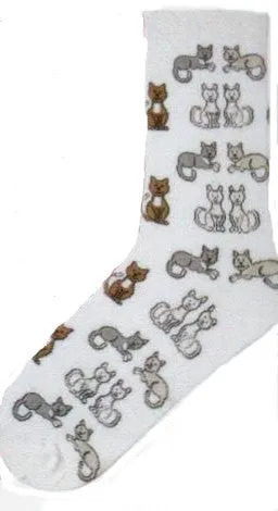 MHS K Bell Sitting Kitties Socks