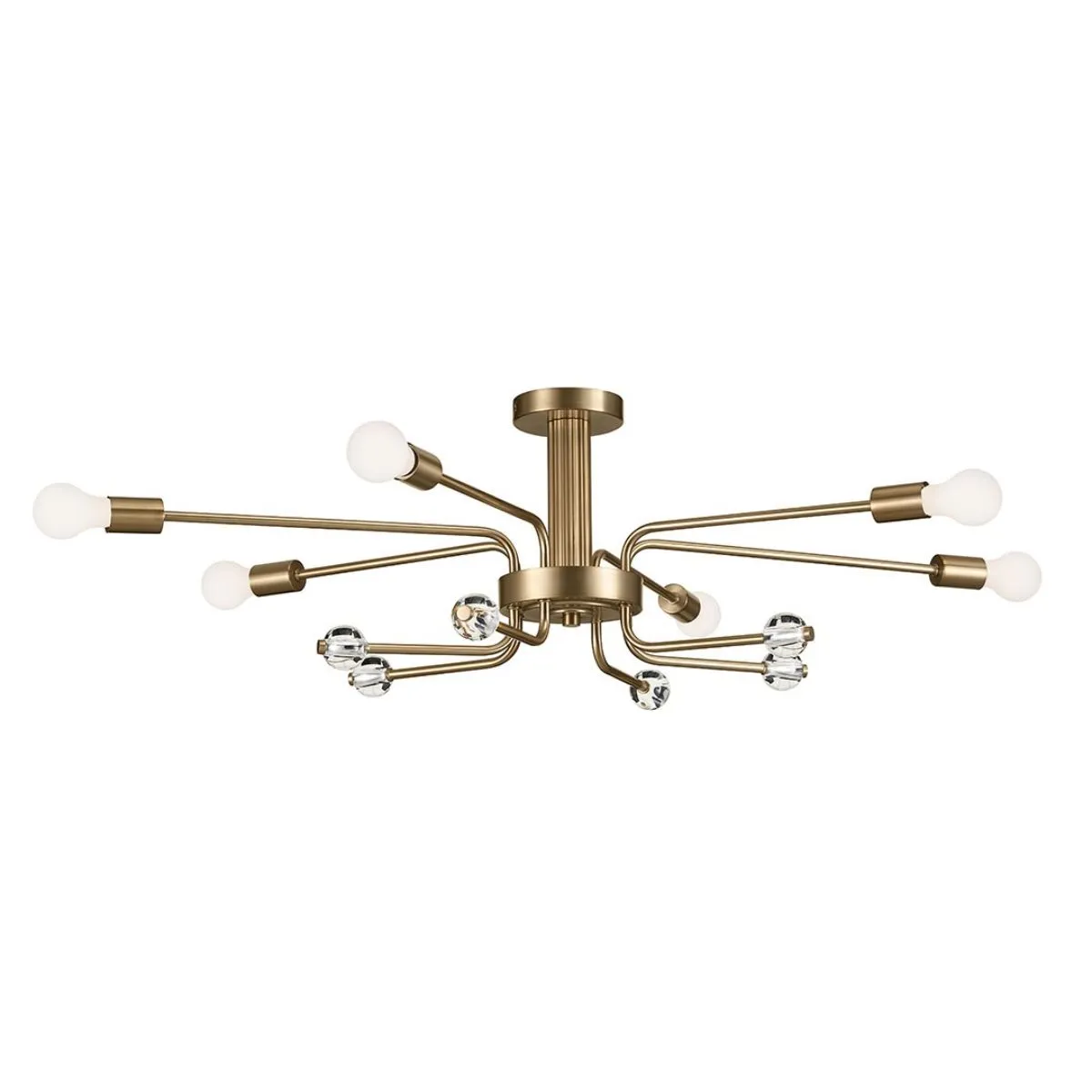 Ocala 41 in. 6 Lights Semi-flush Mount Light Champagne Bronze Finish