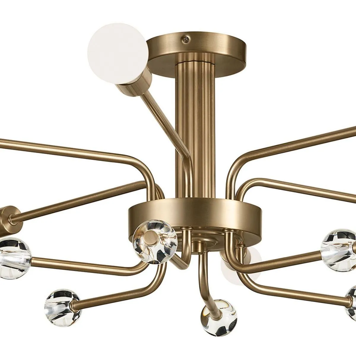 Ocala 41 in. 6 Lights Semi-flush Mount Light Champagne Bronze Finish