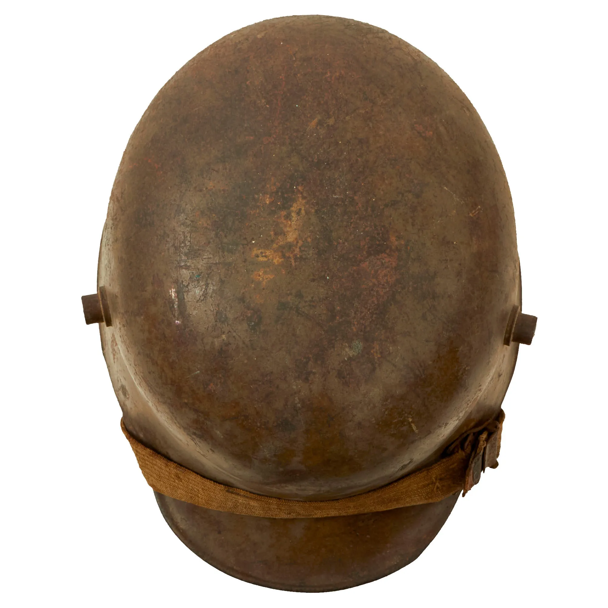 Original WWI Austro-Hungarian Model M18 “Hungarian” Steel Helmet by Berndorfer with Partial Liner & Scarce Chinstrap Configuration - Size 64