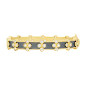 Signature Brooklyn in Bloom Clover Hinge Bangle