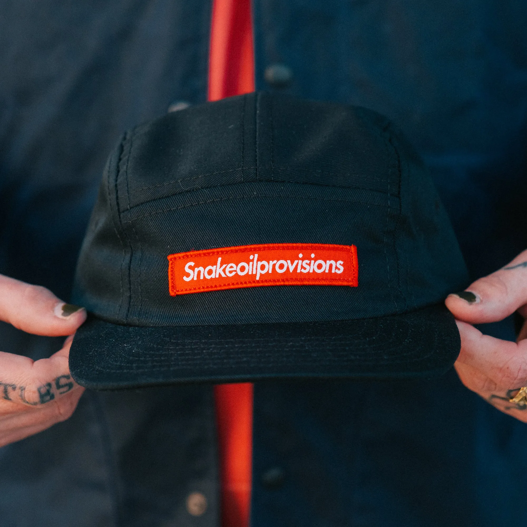 Snake Oil Provisions Barbara Kruger 5-Panel Hat Black