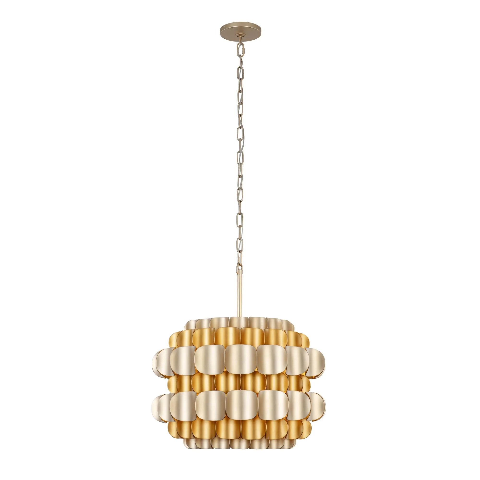 Swoon 382P03AGGD 3-Light Pendant Light - Antique Gold/Gold Dust