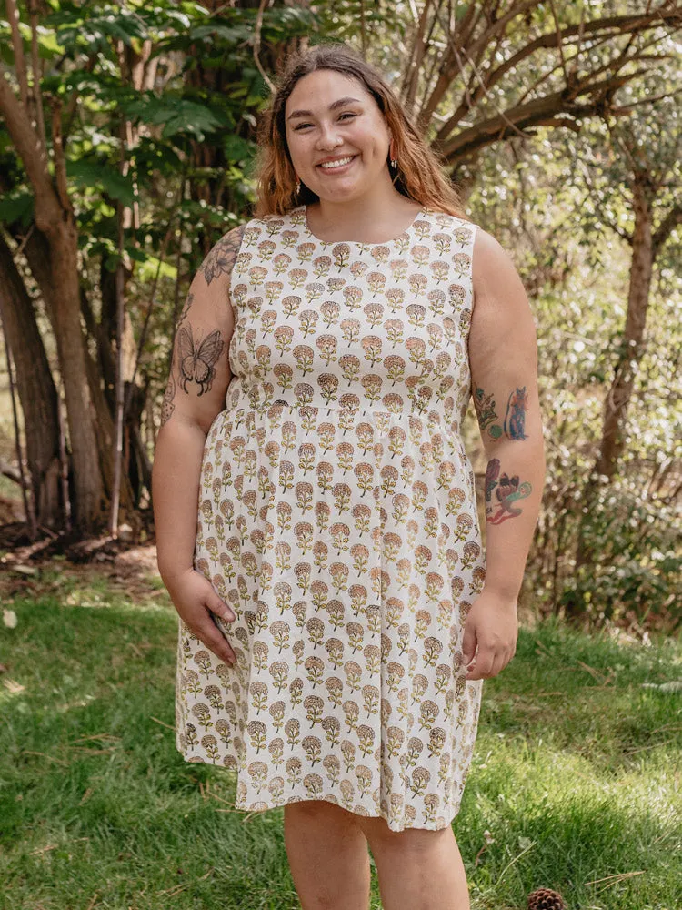 Sydney Sleeveless Plus Size Dress - Marigold