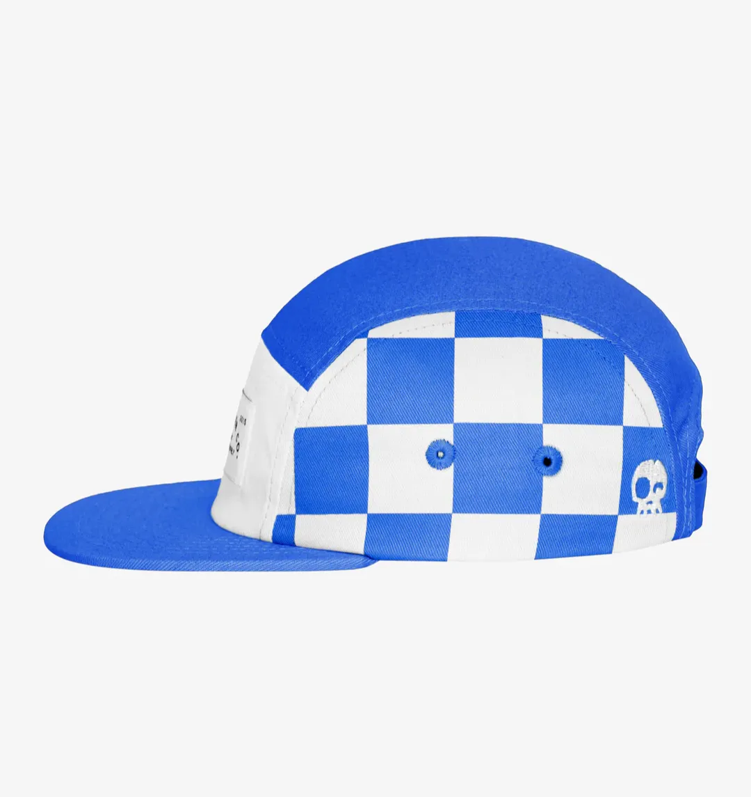 The Check Yourself Five Panel Hat - Sail Away Blue - BABY